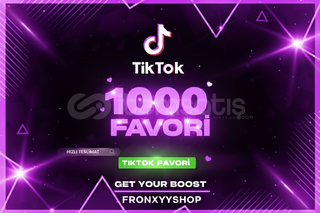 TikTok 1000 Favori(EN HIZLISI) TikTok 1000 Favori(EN HIZLISI)