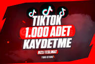 ⭐TİKTOK 1000 GERÇEK KAYDETME⭐