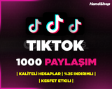 ⭐TİKTOK 1000 GERÇEK PAYLAŞIM | GARANTİLİ⭐