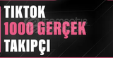 TikTok 1000 gerçek takipçi 