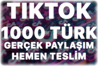 TikTok 1.000 Organik Türk Paylaşım