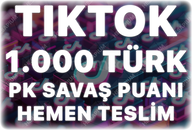 TikTok 1.000 Organik Türk PK Savaş Puanı