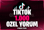 ⭐TİKTOK 1.000 Özel Yorum