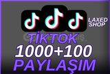 TİKTOK 1000 PAYLAŞIM (100 PAYLAŞIM HEDİYE)