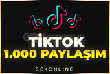 ⭐| TİKTOK +1.000 Paylaşım | ⭐