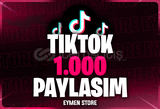 ⭐Tiktok 1000 Paylaşım