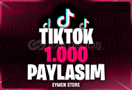 ⭐Tiktok 1000 Paylaşım