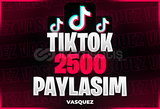 ⭐Tiktok 2500 Paylaşım⭐