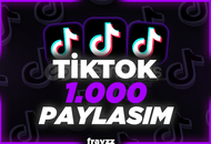⭐Tiktok + 1.000 PAYLAŞIM⭐