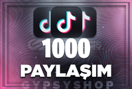 ⭐Tiktok 1000 Paylaşım (Garanti+Destek)