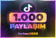 ⭐Tiktok 1000 Paylaşım [Garantili]⭐