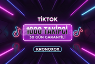 TİKTOK 1000 TAKİPCİ 30 GÜN GARANTİLİ