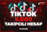 ⭐TİKTOK 5000 TAKİPÇİLİ HESAP [Mail Teslim]⭐