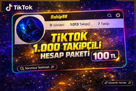 ???? TikTok 1.000 Takipçili Hesap Paketi ????