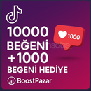 ⭐️Tiktok 10.000 Beğeni [500 Hediye]