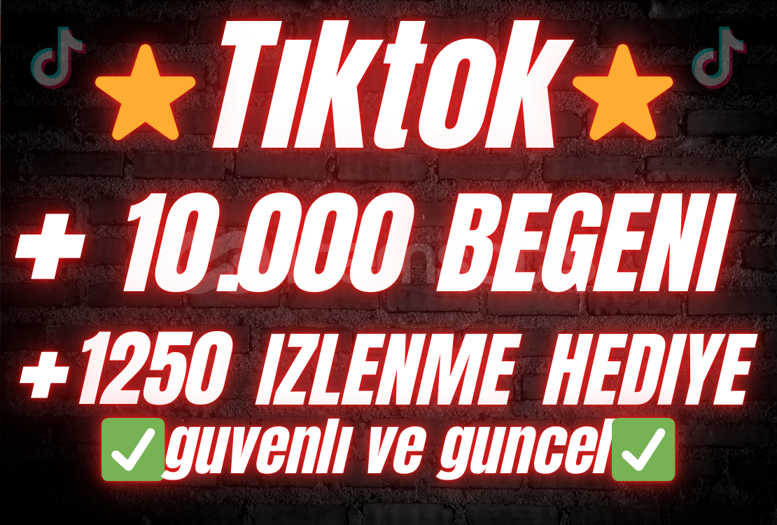 ⭐️✅TikTok 10.000 BEĞENİ HIZLI VE GÜVENLİ✅⭐️ ⭐️✅TikTok 10.000 BEĞENİ HIZLI VE GÜVENLİ✅⭐️