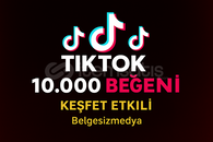 Tiktok 10.000 begeni kaliteli data⭐