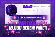 ???? TikTok 10.000 Beğeni Paketi ????