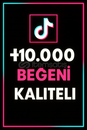 TikTok +10.000 Gerçek & Kaliteli Türk Beğeni