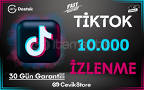 ⭐TikTok 10.000 Global İzlenme [Garanti]⭐