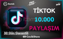 ⭐️TikTok 10.000 Global Paylaşım [Garanti]⭐️