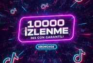 TİKTOK 10000 İZLENME 365 GÜN GARANTİLİ
