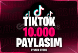 ⭐Tiktok 10.000 Paylaşım