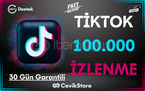 ⭐TikTok 100.000 Global İzlenme [Garanti]⭐