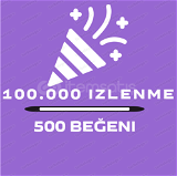 TİKTOK 100.000 İZLENME 500 BEĞENİ ANINDA GELİYO