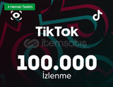 TİKTOK 100.000 İZLENME ANINDA TESLİM!!!