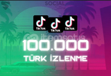 TikTok 100.000 Türk izlenme 