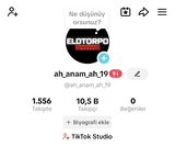 ✨Tiktok 10500 Takipçili Live Studiolu Hesap