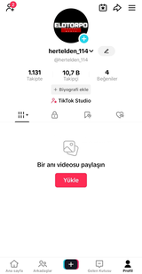 ✨Tiktok 10500 Takipçili Live Studiolu Hesap