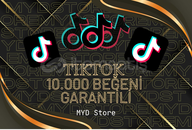 TikTok 10K Beğeni - Garantili & Gerçek