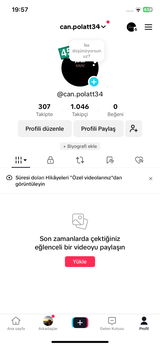 Tiktok 1100 takipçili live studo açık hesap