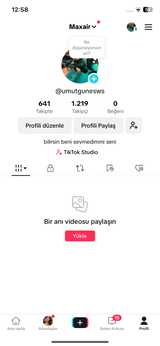 Tiktok 1200 takipçili live studo açık hesap