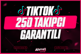 TikTok 250 Gerçek Takipçi | Garantili