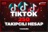 ⭐TİKTOK 250 TAKİPÇİLİ HESAP [Mail Teslim]⭐