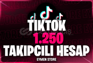 ⭐TİKTOK 1250 TAKİPÇİLİ HESAP [Mail Teslim]