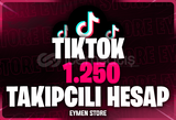 ⭐TİKTOK 1250 TAKİPÇİLİ HESAP [Mail Teslim]