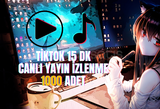 TikTok - 15 DK 1000 Adet Canlı Yayın İzleyici ⭐