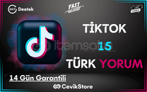 ⭐TikTok 15 Özel Türk Yorum [Garanti]⭐