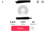 Tiktok 1500 Takipçili Fırsat Hesabı
