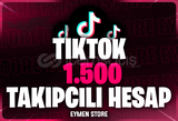 ⭐TİKTOK 1500 TAKİPÇİLİ HESAP [Mail Teslim]