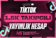 ⭐TİKTOK 1500 TAKİPÇİLİ YAYINLIK HESAP⭐