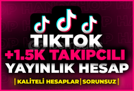 ⭐TİKTOK 1500 TAKİPÇİLİ YAYINLIK HESAP⭐
