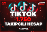 ⭐TİKTOK 1750 TAKİPÇİLİ HESAP [Mail Teslim]⭐