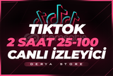 Tiktok 2 Saat 25-100 Canlı İzleyici - KEŞFET