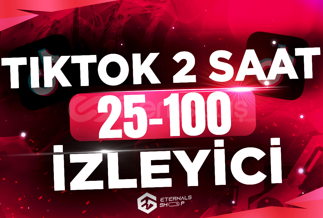 Tiktok 2 Saat 25-100 Canlı İzleyici - KEŞFET Tiktok 2 Saat 25-100 Canlı İzleyici - KEŞFET