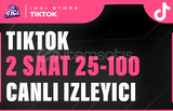 Tiktok 2 Saat 25-100 Canlı İzleyici - KEŞFET